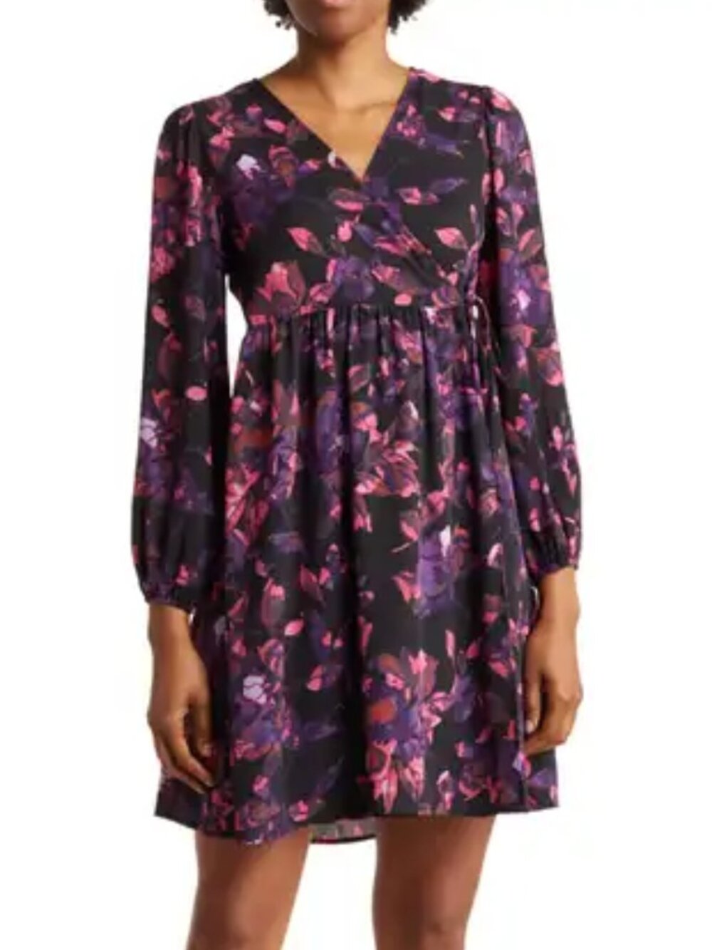 West K Floral Wrap Dress - Pink and Purple XL - BRAND NEW